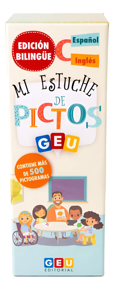 Estuche Pictogramas Bilingüe Aprendizaje Visual Comunicación