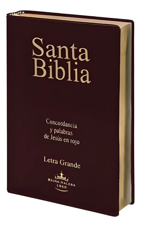 Santa Biblia Letra Grande: Concordancia Y Palabras De Jesús En Rojo Editorial Sociedades Bíblicas Unidas, Tapa Blanda En Español