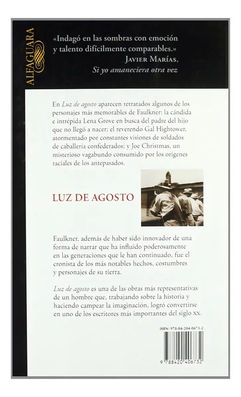 William Faulkner Luz De Agosto Editorial Alfaguara