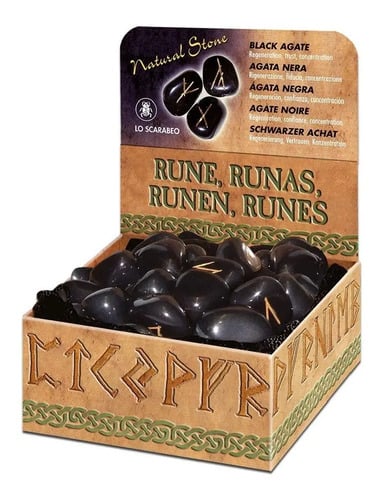 Libro Runas Agata Negra Oráculo Esoterismo Uruguay