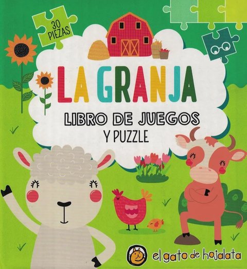 Granja Libro Juegos Puzzle Animales Campo Granja