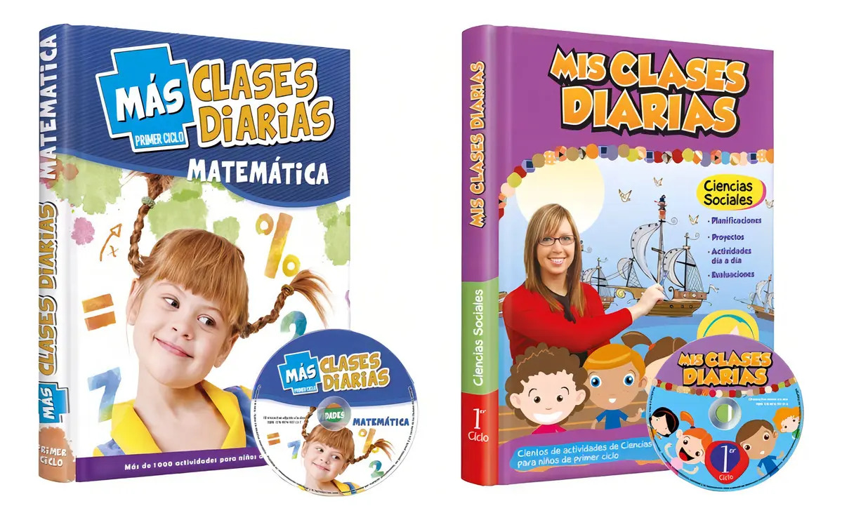Más Clases Diarias - Matemática + Cs. Sociales (1° Ciclo)