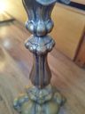 Antiguo Par De Candelabros De Bronce Macizo Estilo Clásico Bronce — imagen 5