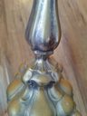 Antiguo Par De Candelabros De Bronce Macizo Estilo Clásico Bronce — imagen 6