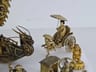 Lote 11 Figuras Japonesas Fortuna Resina Simil Marfil Dioses Beige — imagen 4