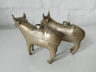 Tintero Bronce Vaca Antiguo Ganadero Decorativo Mesa Oficina — imagen 3