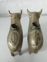 Tintero Bronce Vaca Antiguo Ganadero Decorativo Mesa Oficina — imagen 5