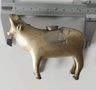 Tintero Bronce Vaca Antiguo Ganadero Decorativo Mesa Oficina — imagen 9