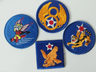 Parches Militares Bordados Lote Aviacion Escuadron Usa Retro Azul Bordado — imagen 3