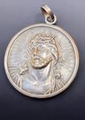 Medalla Cristo En Plata Sellada Grande 17,25 G Plateado — imagen 3
