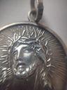 Medalla Cristo En Plata Sellada Grande 17,25 G Plateado — imagen 5