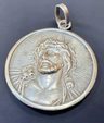 Medalla Cristo En Plata Sellada Grande 17,25 G Plateado — imagen 1