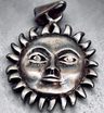 Dije Sol Plata 925 Grande 2,8 Cm 6 Gramos Plateado — imagen 1