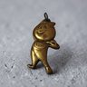 Llavero Antiguo Gota Esso Boy Bronce Automobilia Original Dorado Oscuro — imagen 2