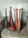 Lote 7 Clavas Antiguas Madera Para Decorar O Restaurar — imagen 1