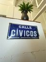 Chapa Esmaltada Antigua Original Calle Cívicos | Decoración Calle Cívicos — imagen 2