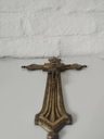 Cruz Bronce Pared Cristo Inri Antigua Relieve Catolica 27 Cm — imagen 5
