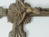 Cruz Bronce Pared Cristo Inri Antigua Relieve Catolica 36 Cm — imagen 7
