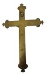 Cruz Catolica Bronce Macizo Pared Cristo Decorativa 30x20 Cm — imagen 2