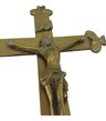 Cruz Catolica Bronce Macizo Pared Cristo Decorativa 30x20 Cm — imagen 3