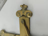 Cruz Catolica Bronce Macizo Pared Cristo Decorativa 30x20 Cm — imagen 6
