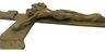 Cruz Catolica Bronce Macizo Pared Cristo Decorativa 30x20 Cm — imagen 8