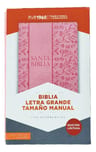 Biblia Rvr1960 Letra Grande Cierre Índice Rosa Floral — imagen 6