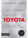 Las Claves Del Éxito De Toyota - Jeffrey K. Liker — imagen 1