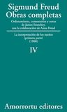 Libro Obras Completas Freud Tomo 4 Interpretacion Sueños — imagen 1