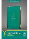Biblia Ntv Letra Grande Con Cierre Turquesa — imagen 1