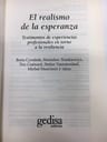 Libro - El Realismo De La Esperanza, Cyrulnik / Guénard, Ed. — imagen 3