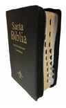 Biblia Negro Cierre Fuente De Bendiciones Acolchada Con Índi — imagen 3