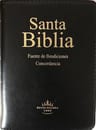 Biblia Negro Cierre Fuente De Bendiciones Acolchada Con Índi — imagen 1