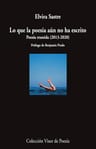 Lo Que La Poesia Aun No Ha Escrito, De Elvira Sastre. Editorial Visor Libros, Tapa Blanda En Español, 2023 — imagen 2