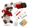 Kit De Ganchillo De Animales Tejido De Bricolaje De Hurón Rojo — imagen 1