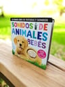Sonidos De Animales Bebés Libro Sensorial Sonajero — imagen 1