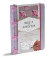 Biblia De Apuntes Rvr60 Rosa Y Gris Tela Impresa — imagen 3