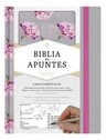 Biblia De Apuntes Rvr60 Rosa Y Gris Tela Impresa — imagen 1