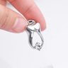 Broche Plateado Pin Odontologa Dental Clásico Con Cristal — imagen 3