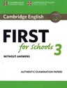 Cambridge English First For Schools 3. Student's Book Without Answers Editorial Cambridge University Press, Tapa Blanda En Inglés — imagen 2