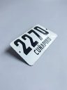 Chapa Número Domiciliario Vintage Cuñapiru 2270 Blanco — imagen 3