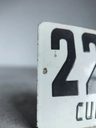 Chapa Número Domiciliario Vintage Cuñapiru 2270 Blanco — imagen 4