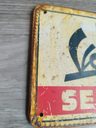 Cartel Vespa Service Piaggio Chapa Vintage Blanco — imagen 4