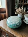 Alhajero Limoges Francia Decor Main 13 Cm Verde Claro — imagen 1