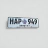 Matrícula Uruguay Vintage Hap 949 Decoración Colección — imagen 1