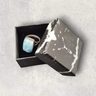 Anillo Plata 925 Con Piedra Larimar Rectangular | Elegancia Celeste 20 — imagen 4
