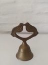Lote 5 Figuras Bronce Campana Ciervo Pavo Real India Antiguo — imagen 6