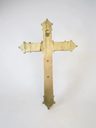 Cruz Bronce Cristo Grande Crucifijo Antiguo Decorativo Deco — imagen 3