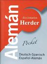 Herder Diccionario Pocket Aleman-español/deutsch-spanisch, De Braun, Christiane., Vol. 1. Editorial Herder, Tapa Dura En Español/alemán — imagen 1