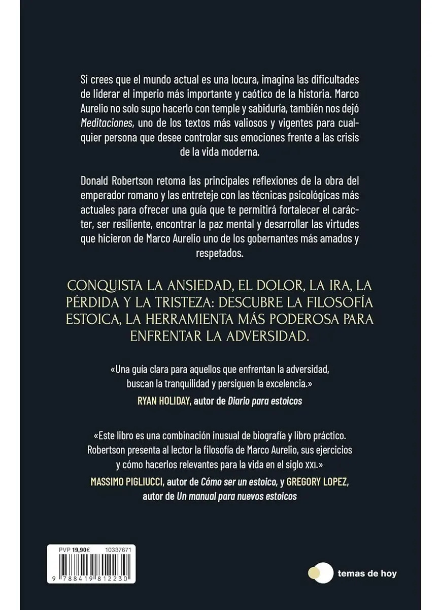 Piensa Como Un Emperador Romano - Donald Robertson - Filosofía Estoica: La Filosofía Estoica De Marco Aurelio Para Dominar Tus Emociones Y Gobernar Tu Vida, De Donald Robertson. Editorial Ediciones... — imagen 2